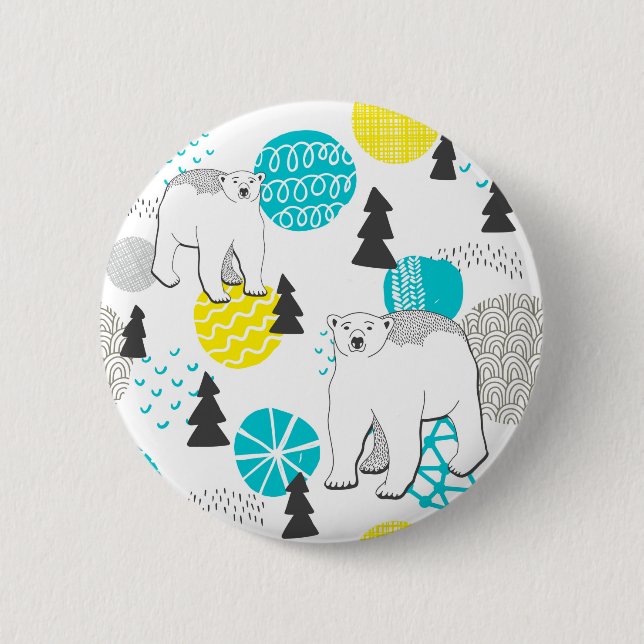 Polar bear button (Front)