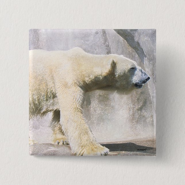 polar bear button (Front)