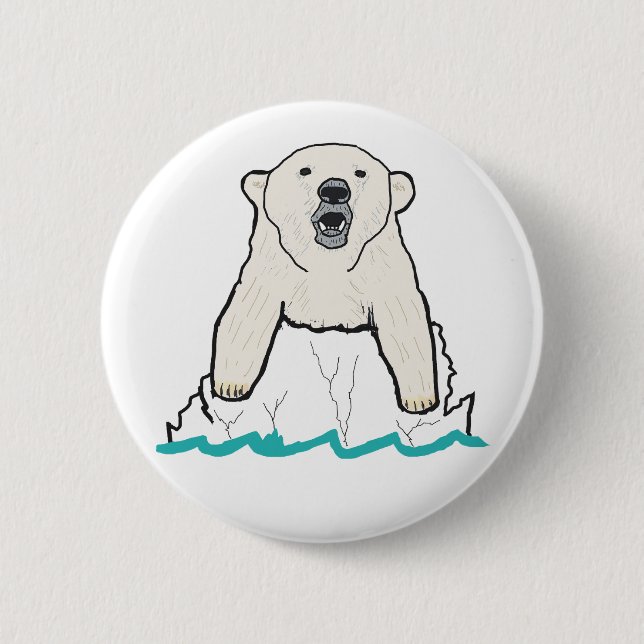 Polar Bear Button (Front)