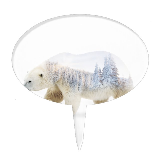 Polar bear cake topper (Front)