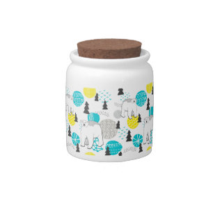 Polar bear candy jar