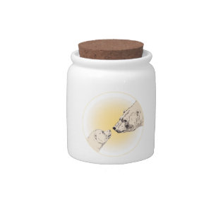 Polar Bear Candy Jar Mother Bear & Cub Bear Gifts