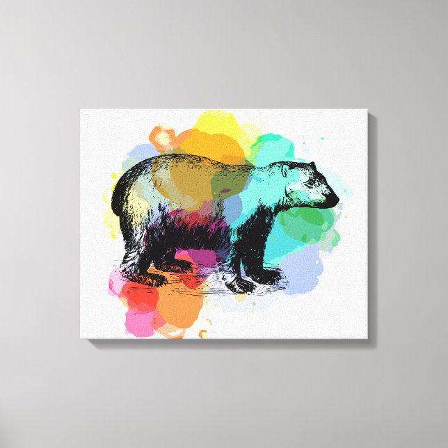 Polar Bear Canvas Print (Front)