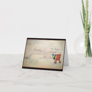 Polar bear card