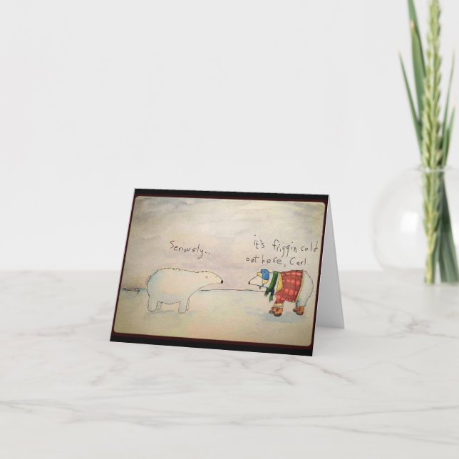 Polar bear card (Front)