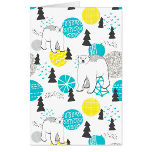 Polar bear card