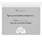 Polar Bear Cards Personalized Bear Greeting Cards (Inside Horizontal (Bottom))