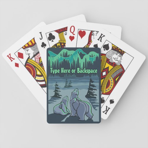 Polar Bear Cards Personalized Bear Playing Cards