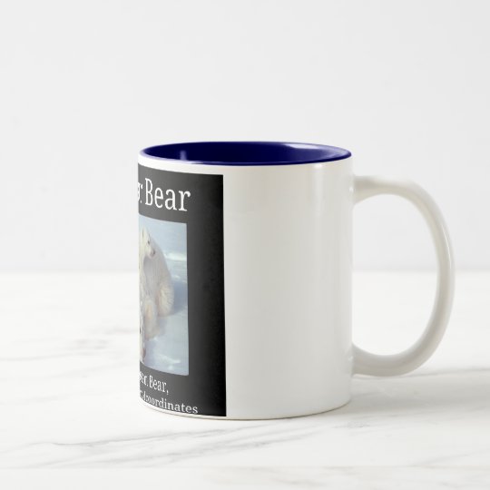 Polar Bear Cartesian Bear Two-Tone Coffee Mug