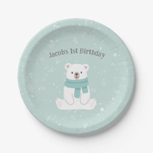Polar Bear Celebration Paper Plates