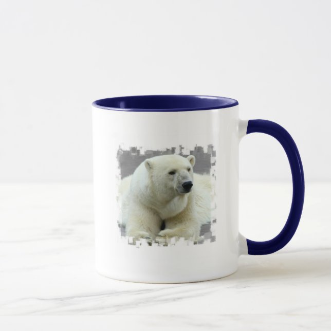 Polar Bear Ceramic Coffee Mug (Right)