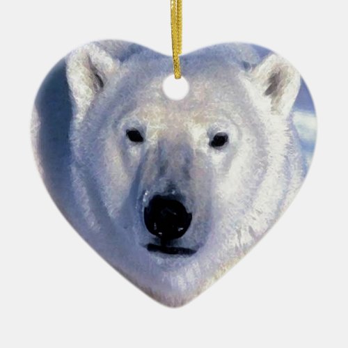 Polar Bear Ceramic Ornament