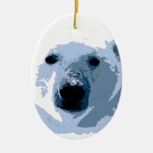 Polar Bear Ceramic Ornament