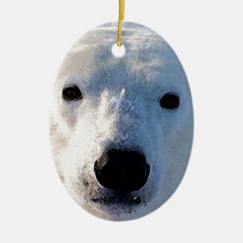 Polar Bear Ceramic Ornament