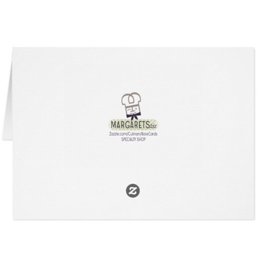 polar bear chef serving snowflakes Christmas (Back Horizontal)