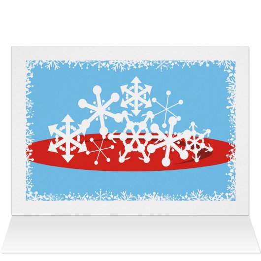 polar bear chef serving snowflakes Christmas (Inside Horizontal (Top))