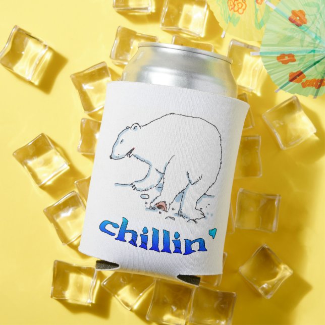 Polar Bear chillin can cooler (In Situ Summer)