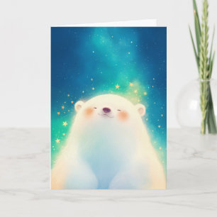 Polar Bear Chilling Charm Card