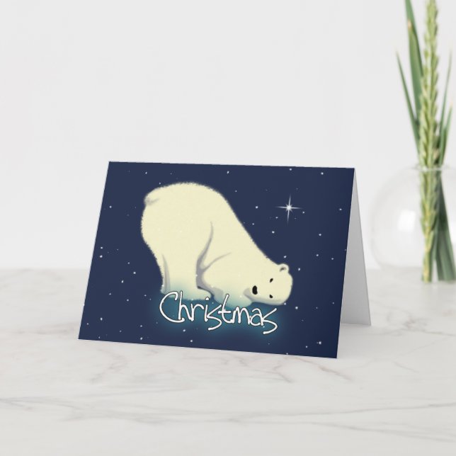 Polar Bear Christmas Card (Front)