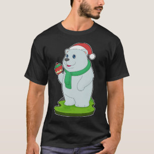 Polar bear Christmas Christmas bell T-Shirt