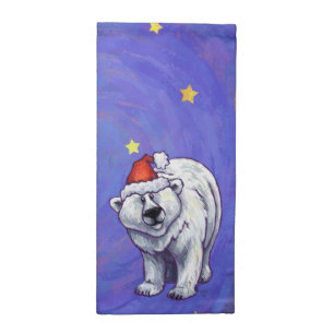 Polar Bear Christmas Cloth Napkin