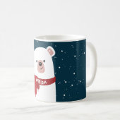 Polar Bear Christmas New Year's Personalized Mug (Front Right)