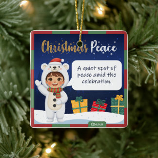 Polar Bear Christmas Ornament