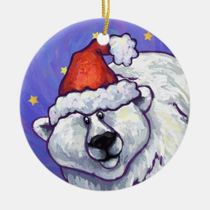 Polar Bear Christmas Ornament