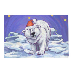 Polar Bear Christmas Placemat