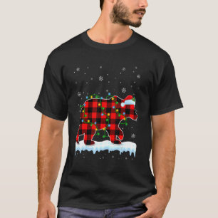 Polar Bear  Christmas Santa Hat Cute Animals Xmas  T-Shirt