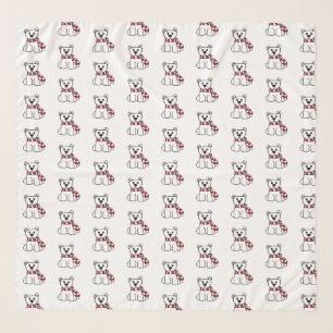 Polar Bear Christmas Scarf