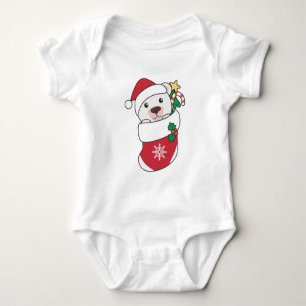Polar Bear Christmas Snow Winter Animals Polar Baby Bodysuit