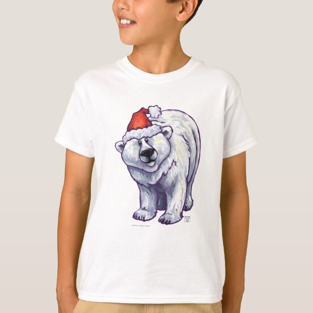 Polar Bear Christmas T-Shirt (Front)