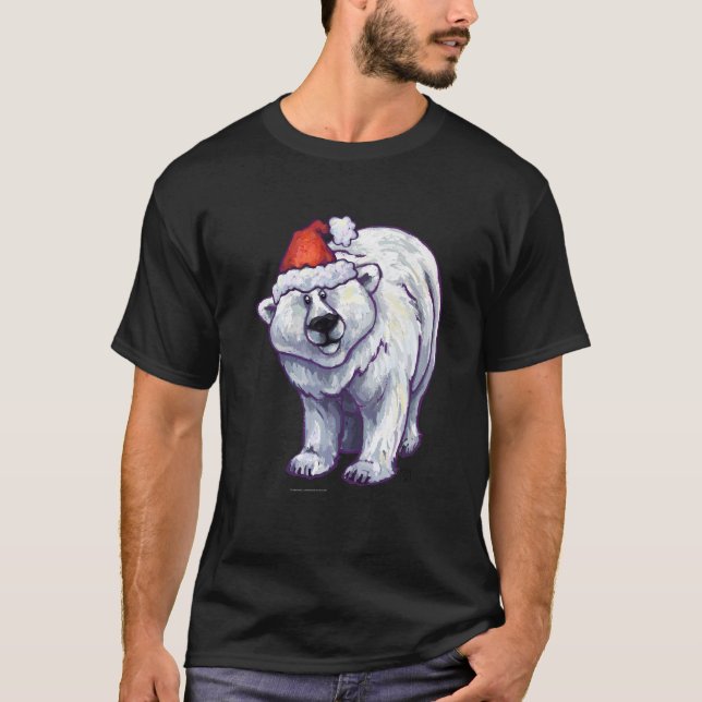 Polar Bear Christmas T-Shirt (Front)