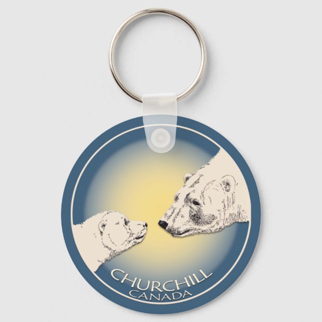 Polar Bear Chuchill Key Chain Souvenir Keychain (Front)