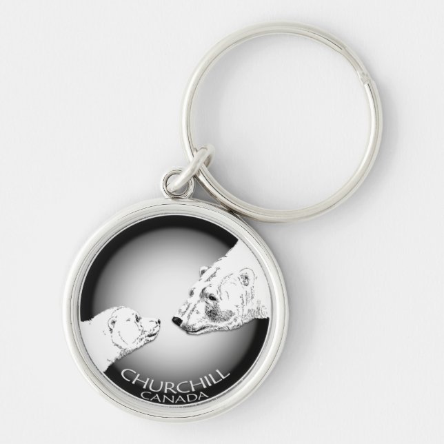 Polar Bear Chuchill Key Chain Souvenir Keychain (Front)