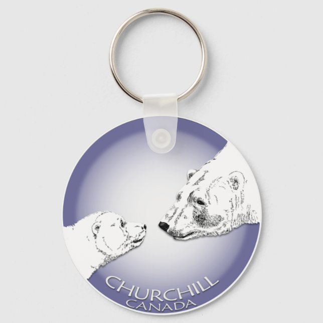 Polar Bear Chuchill Key Chain Souvenir Keychain (Front)