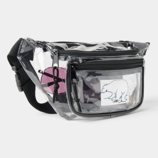 Polar Bear clear fanny pack (Right)
