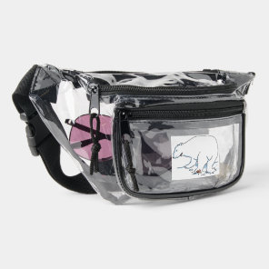 Polar Bear clear fanny pack