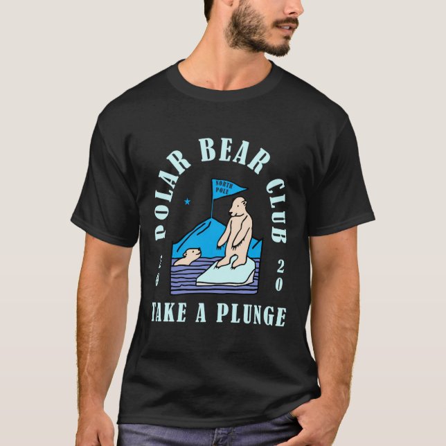 Polar Bear Club Take A Plunge 2020 Funny Holiday V T-Shirt (Front)