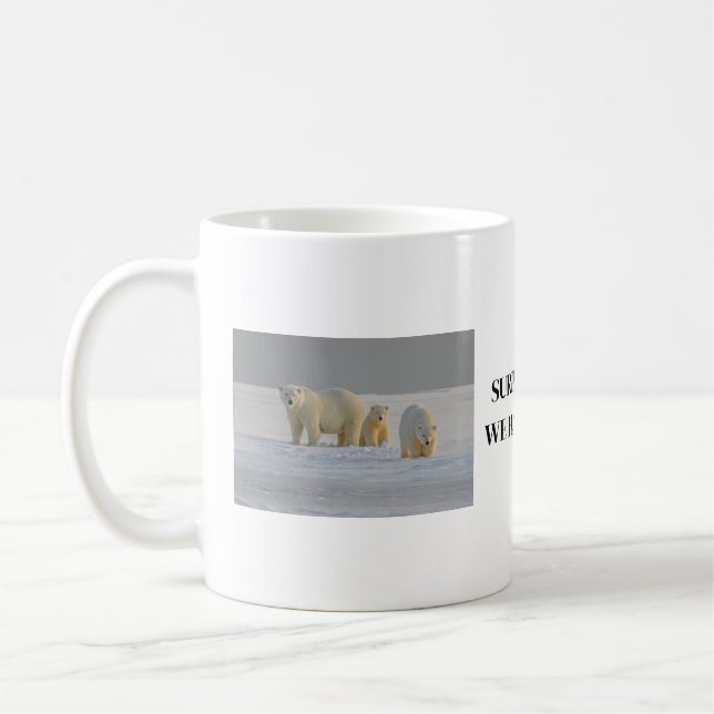 Polar bear coffee mug (Left)