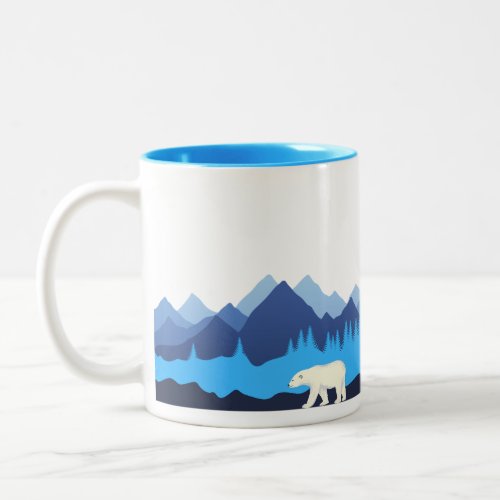 polar bear coffee mug