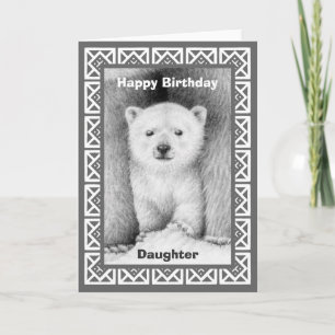 Polar Bear Cub Birthday Card