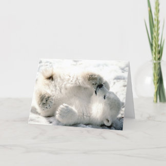 Polar Bear Cub Card