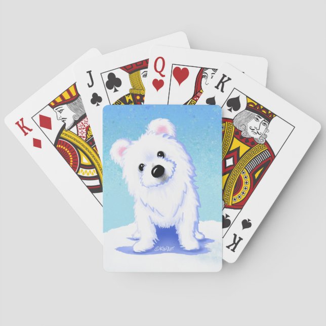 Polar Bear Cub Classic Playing Cards (Back)