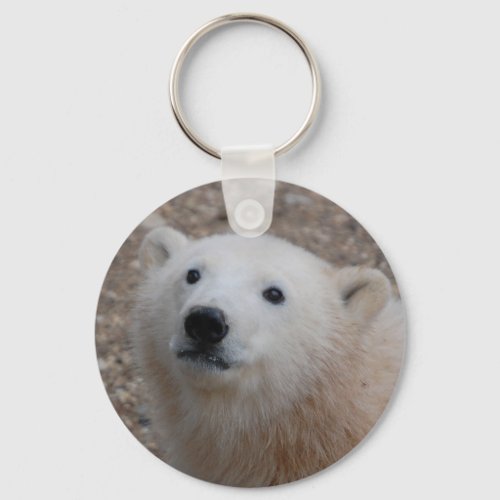 Polar Bear Cub Keychain