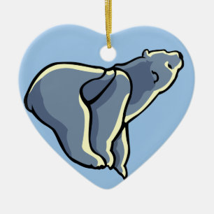 Polar Bear Cub Ornament Personalized Bear Art Gift
