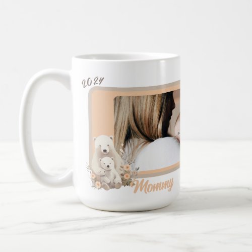 Polar bear  cub Our First Mothers Day Together Coffee Mug