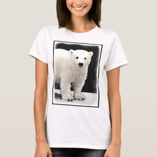 Polar Bear Cub Painting _ Original Wildlife Art T_Shirt