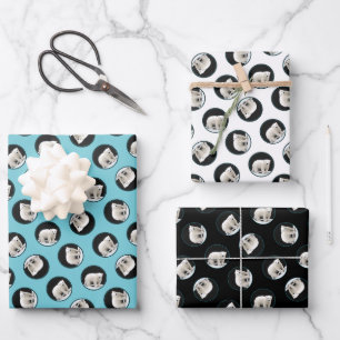 Polar Bear Cub Painting Original Wildlife Art Wrapping Paper Sheets